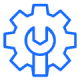 icon of a cog and spanner